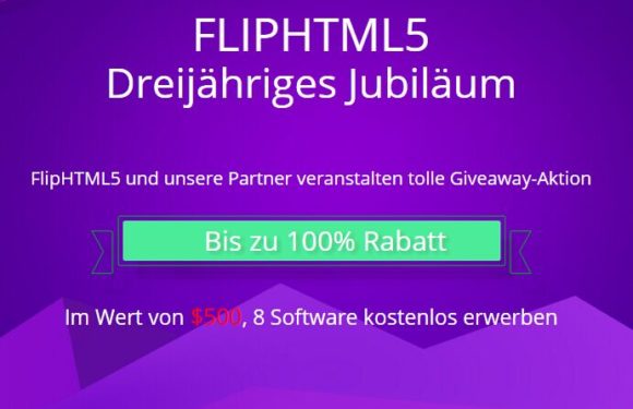 FlipHTML5 plus 8 weitere Tools fast geschenkt