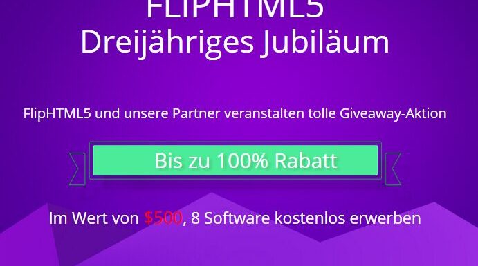 FlipHTML5 plus 8 weitere Tools fast geschenkt